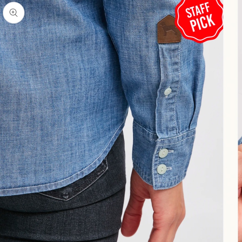 The Black Dog Celestial Chambray Button Down Shirt Classic Fit - Picture 5 of 15